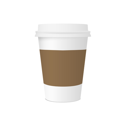 500x500 Brown Coffee Paper Cup Vector Graphics Free Download