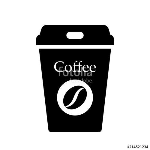 500x500 Coffee Paper Cup Vector Icon Stock Image And Royalty Free Vector
