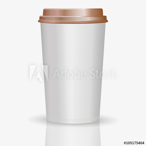 500x500 Coffee To Go Paper Cup Vector Illustration