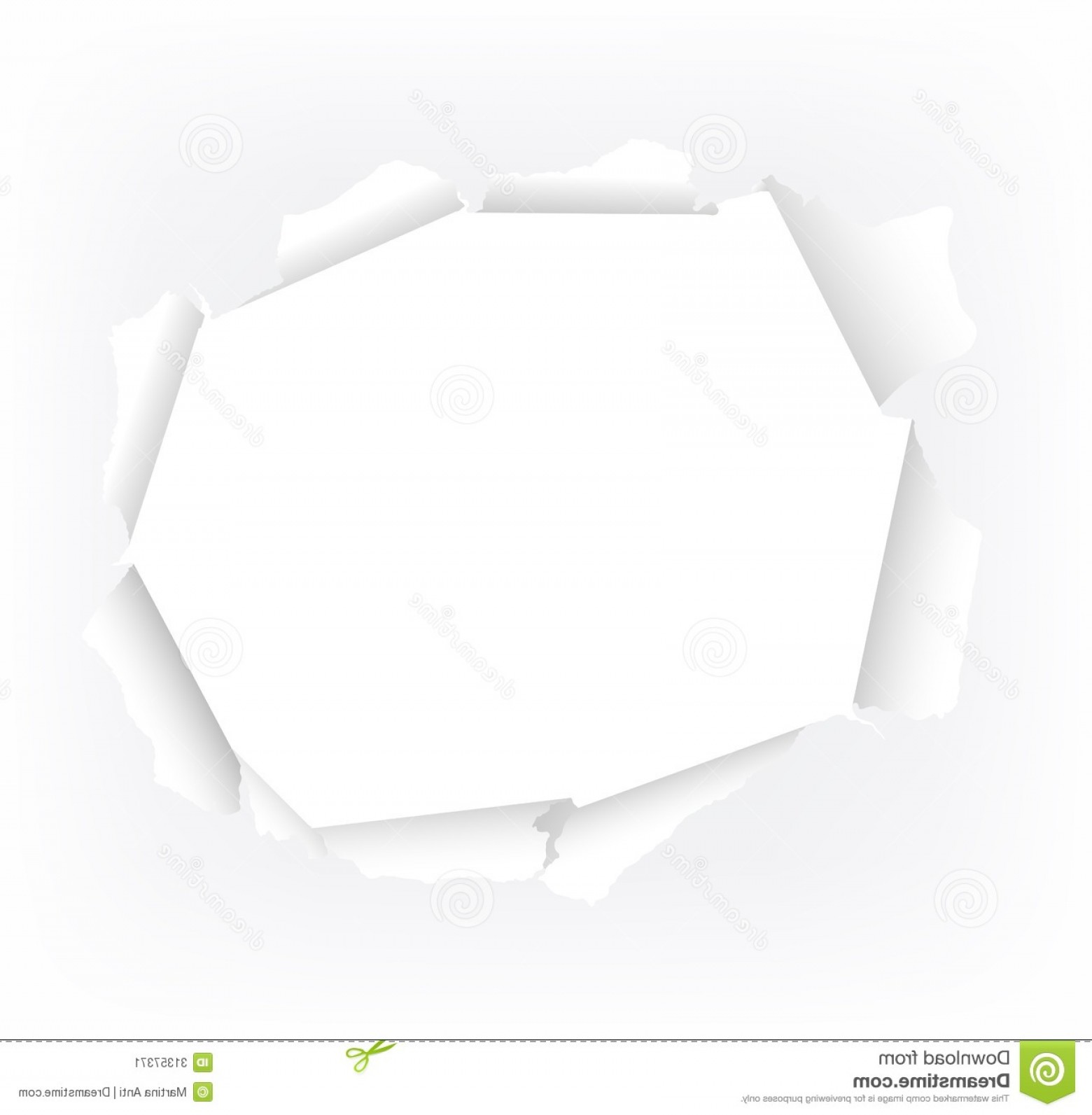 1560x1593 Stock Image Torn Paper Hole Vector Illustration White Image