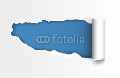 400x260 Vector Realistic Torn Paper Hole With Curled Edge And Space For