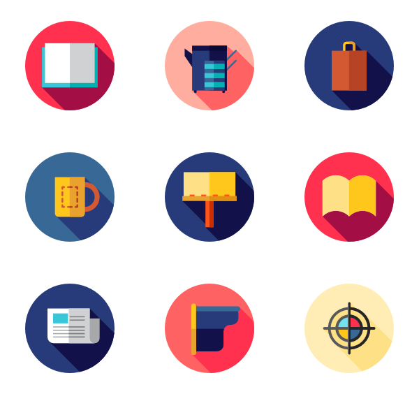 600x564 Printing Paper Icons