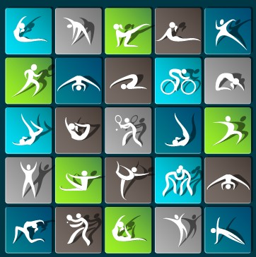 362x364 Sports Paper Icons Vector Set 02 Free Download