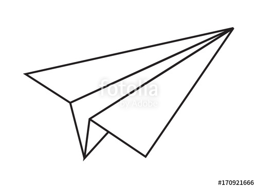 500x367 Origami Paper Plane Vector Shape Stock Image And Royalty Free