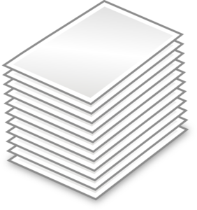 282x300 Stack Of Papers Clip Art