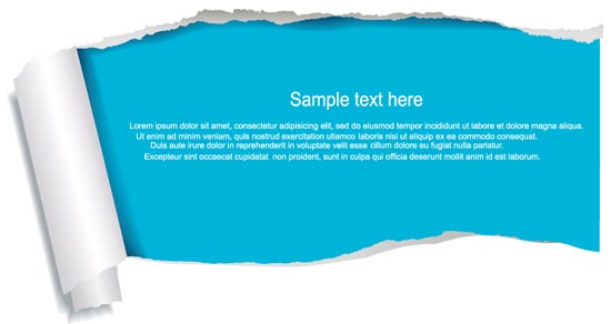 550x292 Torn Paper Vector