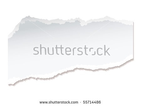 450x340 Torn Piece White Paper Ripped Edges Stock Vector (2018) 55714486