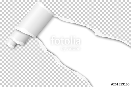 500x334 Diagonally Snatched Middle Of Transparent Paper With Torn Edges