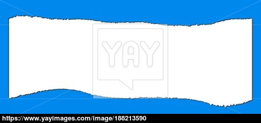 512x242 Torn Edge, Ripped Paper Vector Symbol Icon Design. Vector