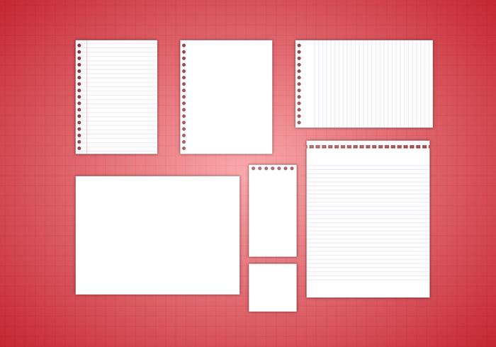 700x490 Free Note Paper Vector