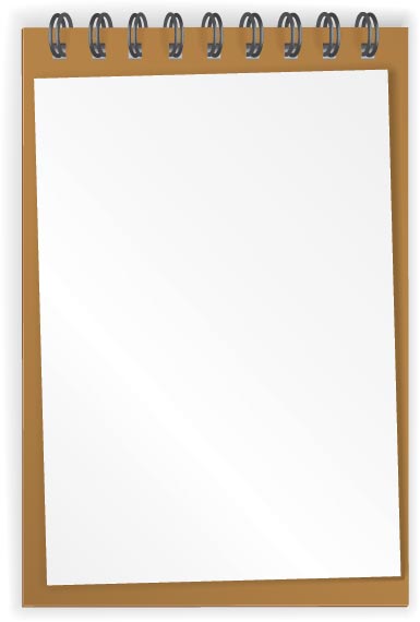 385x570 Paper Notebooks Vector Design