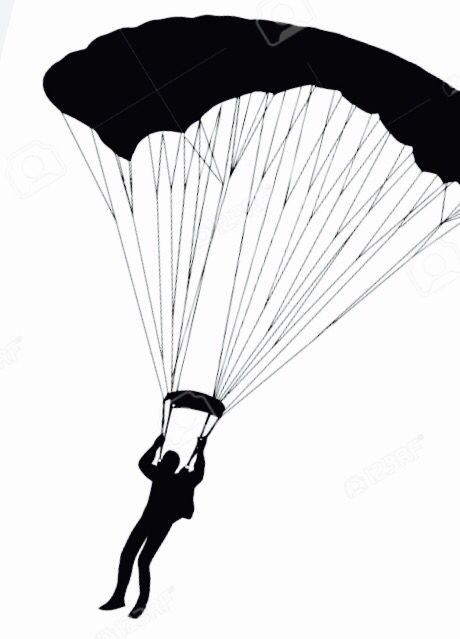 460x639 Skydiving Vector Pix For Parachute Clipart Vector