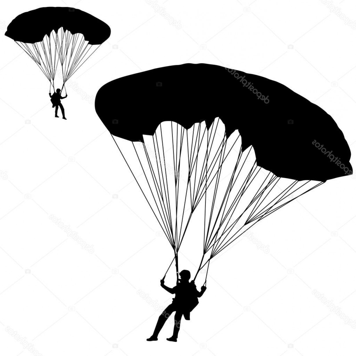 1228x1228 Vector Parachute Man Lazttweet