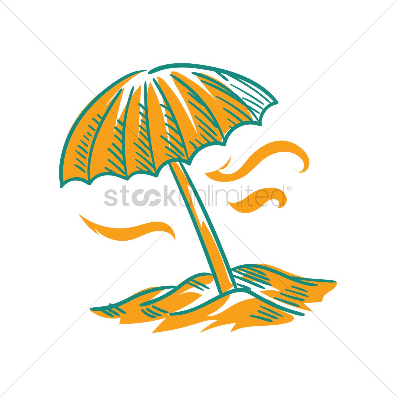 1300x1300 Parasol Vector Image