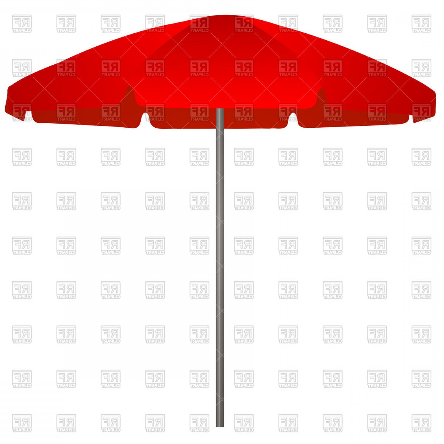 1440x1440 Red Beach Umbrella Parasol Vector Clipart Createmepink