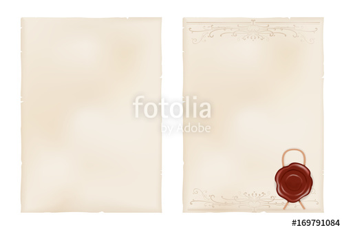 500x334 Parchment Paper With Sealing Wax Stock Image And Royalty Free