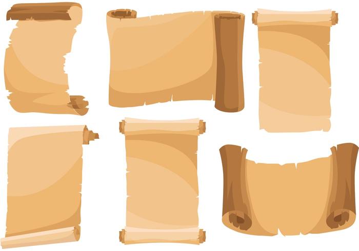 700x490 Scrolled Paper Vector