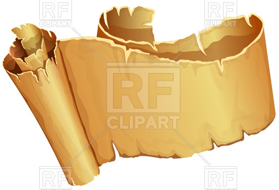 400x273 Big Golden Ribbon Of Parchment Vector Image Vector Artwork Of