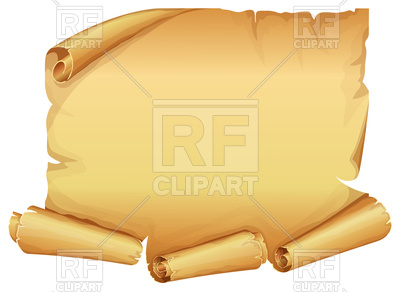 400x292 Big Golden Scroll Of Parchment Vector Image Vector Artwork Of