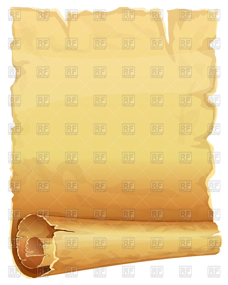 960x1200 Big Scroll Of Parchment Vector Image Vector Artwork Of Objects