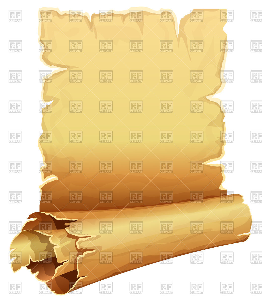 1040x1200 Big Vertical Scroll Of Parchment Vector Image Vector Artwork Of