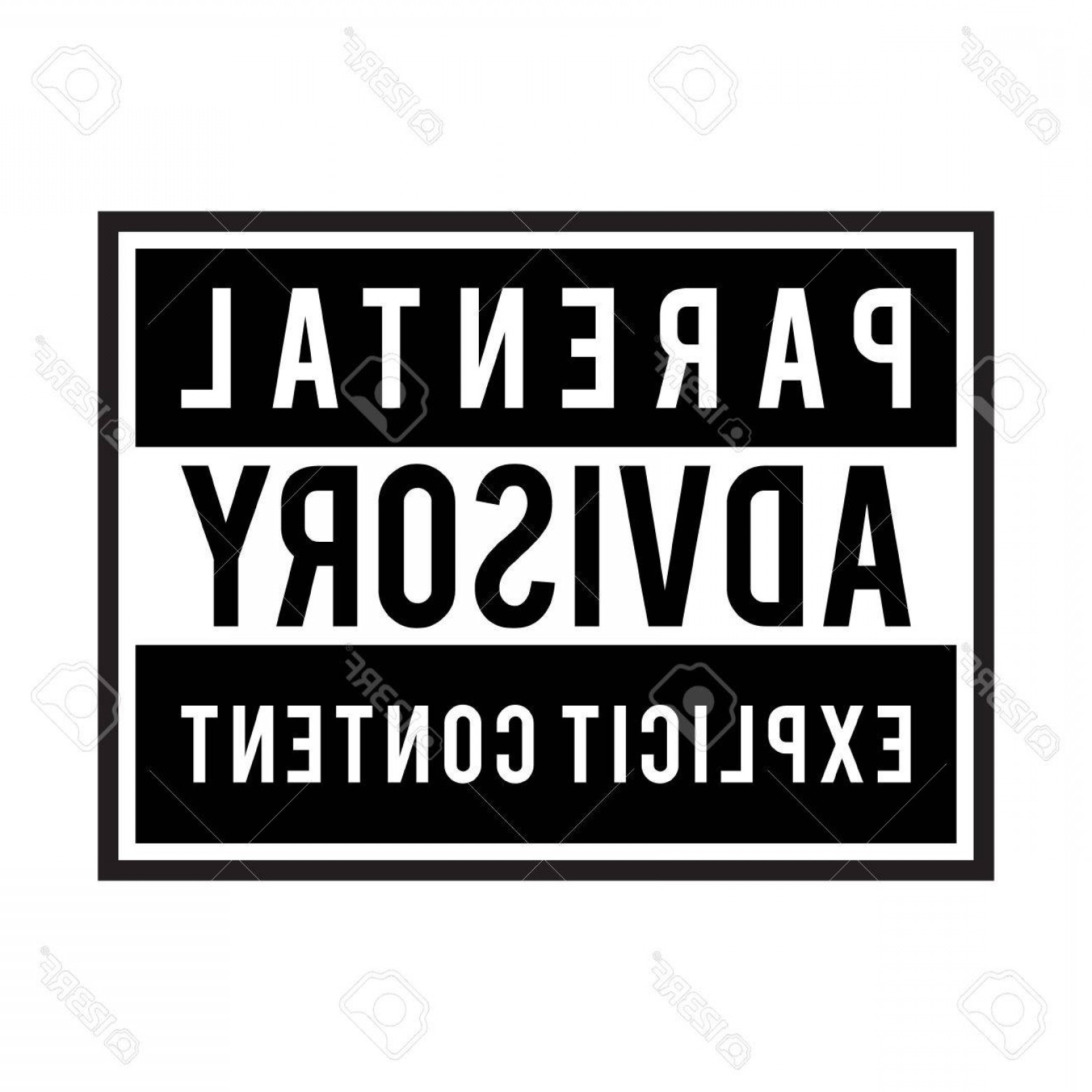 1560x1560 Photostock Vector Vector Parental Advisory Explicit Content Label