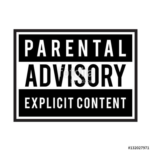 500x500 Vector Parental Advisory Explicit Content Label Stock Image And