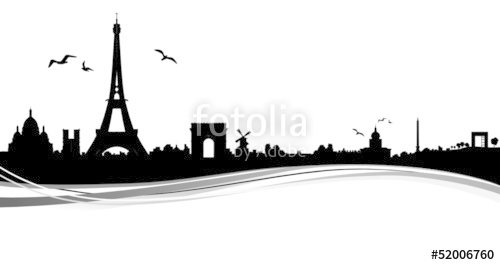 500x265 Paris Skyline Stock Image And Royalty Free Vector Files On