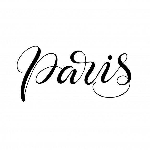 626x626 Lettering Paris. Vector Illustration. Vector Premium Download