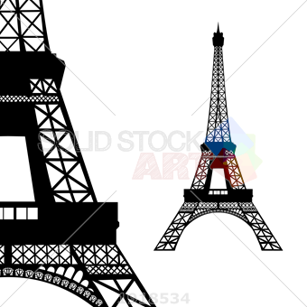 340x340 Stock Illustration Of Eiffel Tower In Paris Vector Illustration On