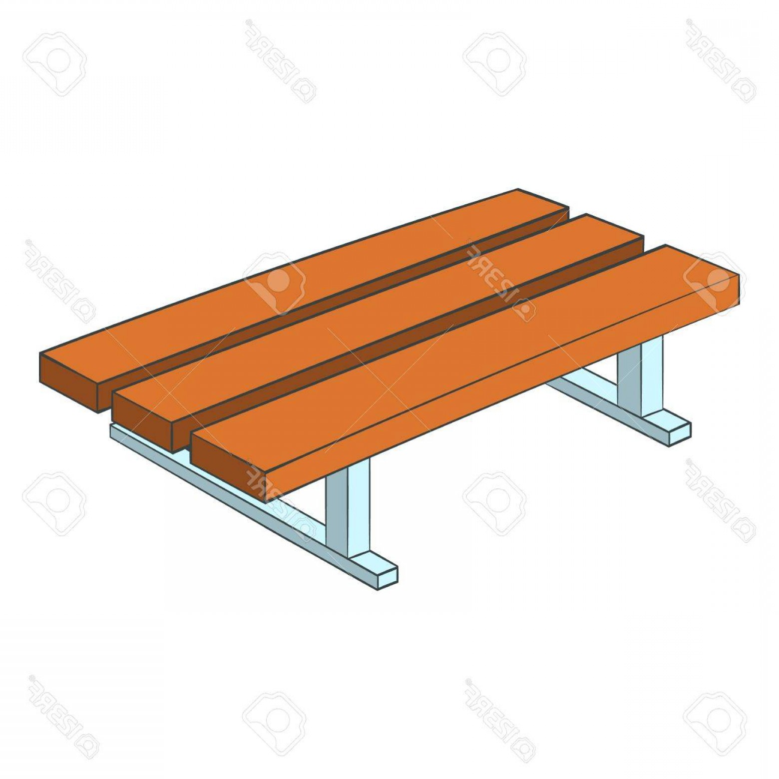 1560x1560 Photostock Vector Park Bench Icon Cartoon Illustration Of Park