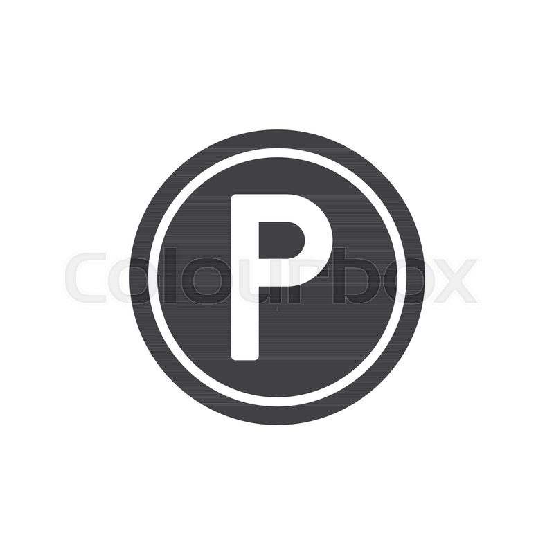 800x800 Parking Icon Vector, Filled Flat Sign, Solid Pictogram Isolated On