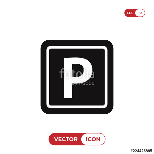 500x500 Parking Icon Vector Illustration Stock Image And Royalty Free