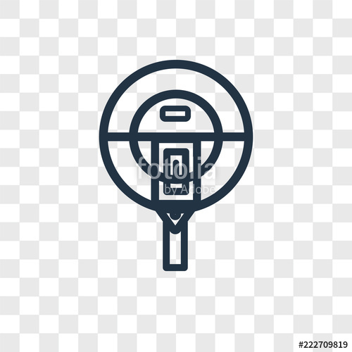500x500 Parking Meter Vector Icon Isolated On Transparent Background
