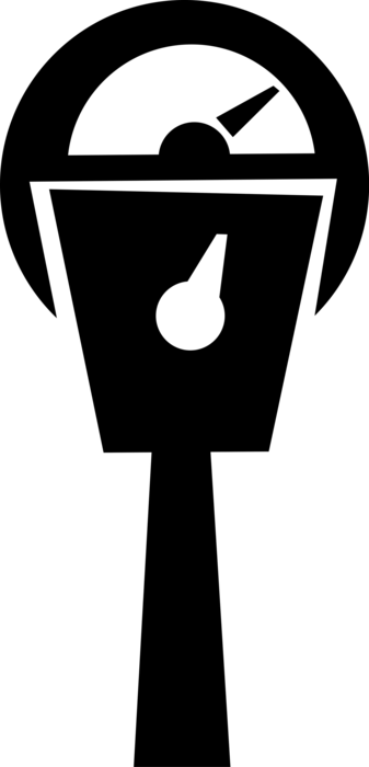 337x700 Parking Meter Collects Money