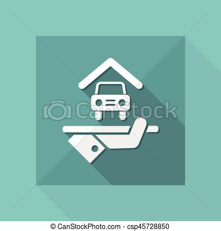 450x470 Hotel Icon. Car Parking.