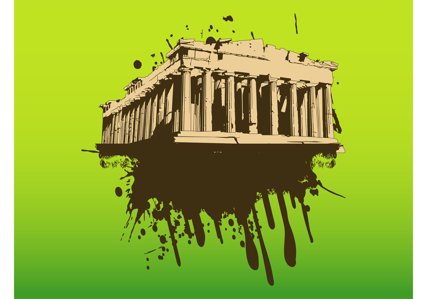 1400x980 Parthenon Free Vector Art