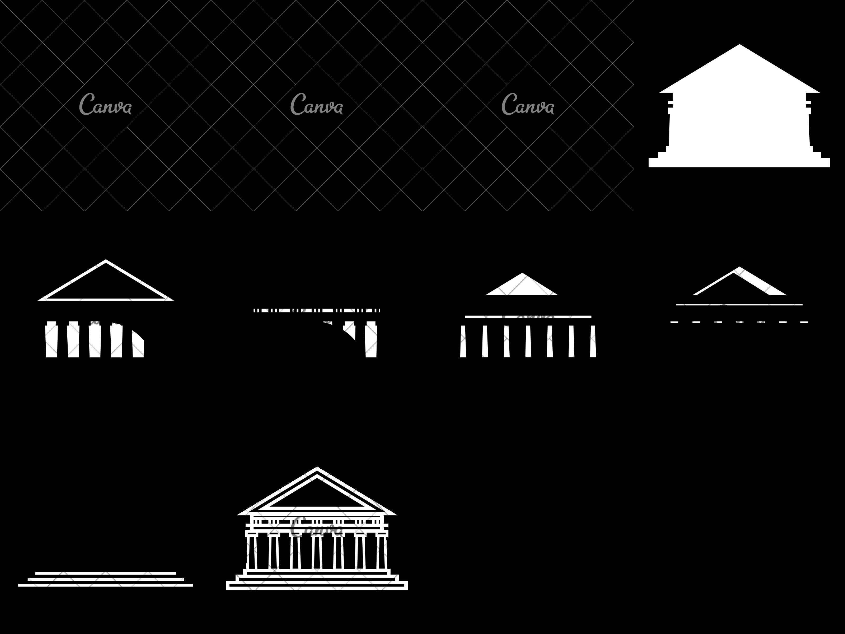 3200x2400 Parthenon Vector Illustration Design