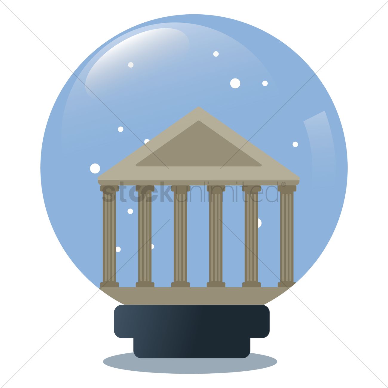 1300x1300 Parthenon Vector Image