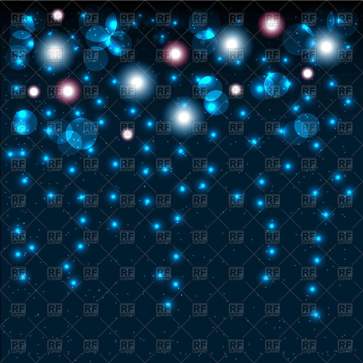 1200x1200 Abstract Bokeh Background With Shining Particles Vector Image
