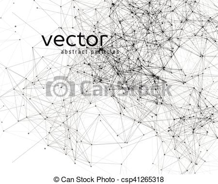 450x379 Vector Abstract Particles. Vector Abstract Particles On White