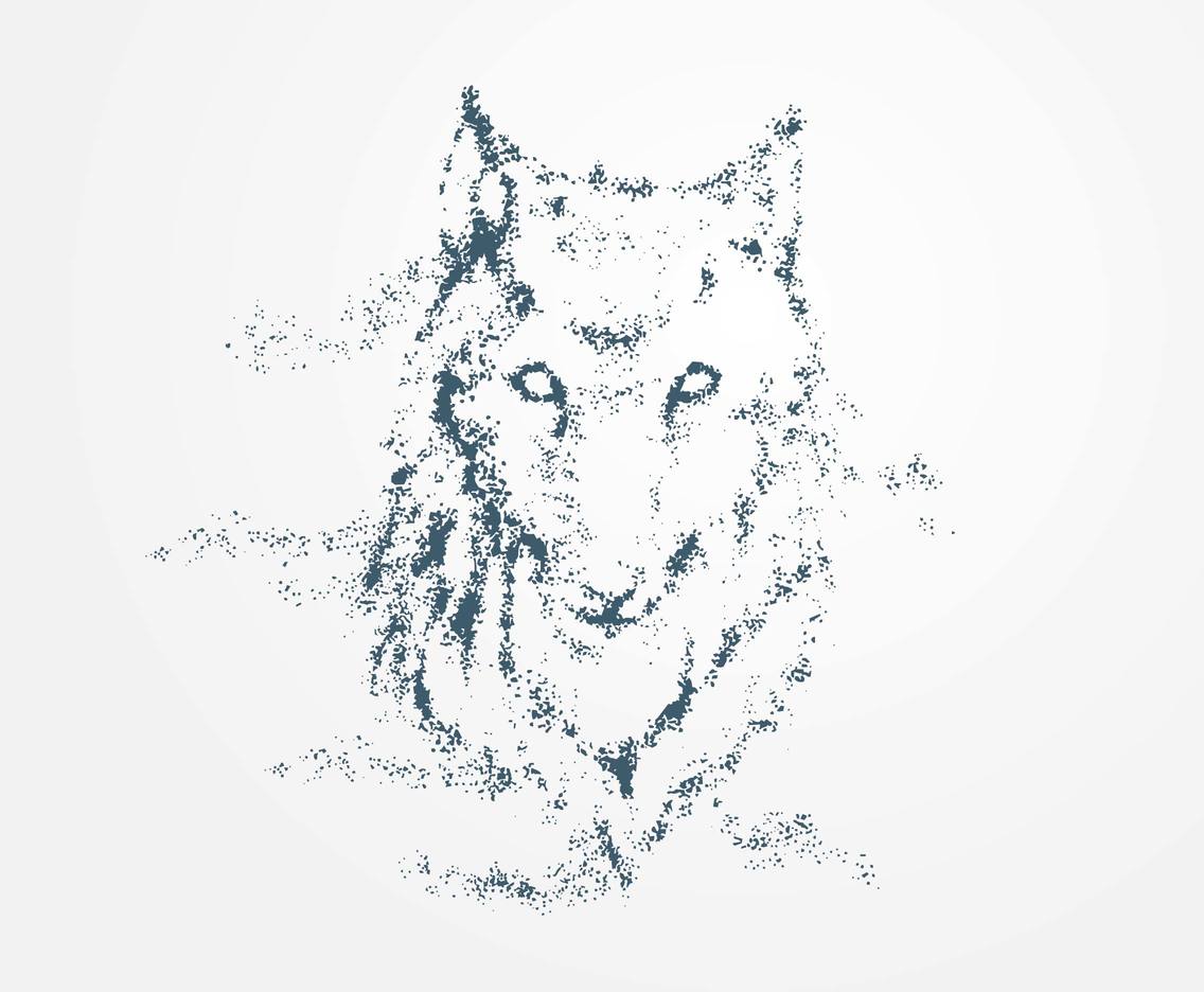 1136x936 Wolf Particles Vector Vector Art Amp Graphics