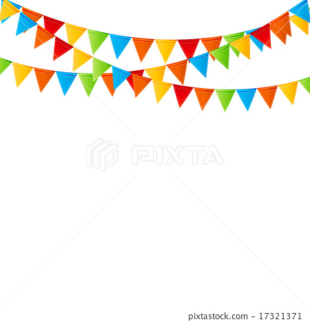 450x468 Party Background With Flags Vector Illustration