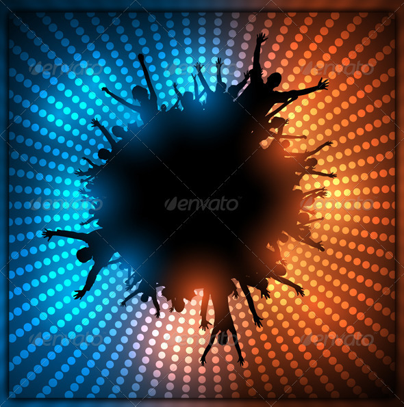590x595 Party People Background By Thomasdesign Graphicriver