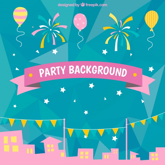 626x626 Party Town Background Vector Free Download