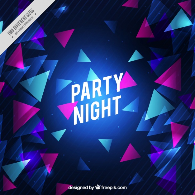 626x626 Triangle Party Background Vector Free Download