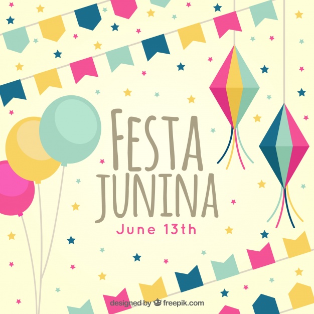 626x626 Vintage Junina Party Background Vector Free Download