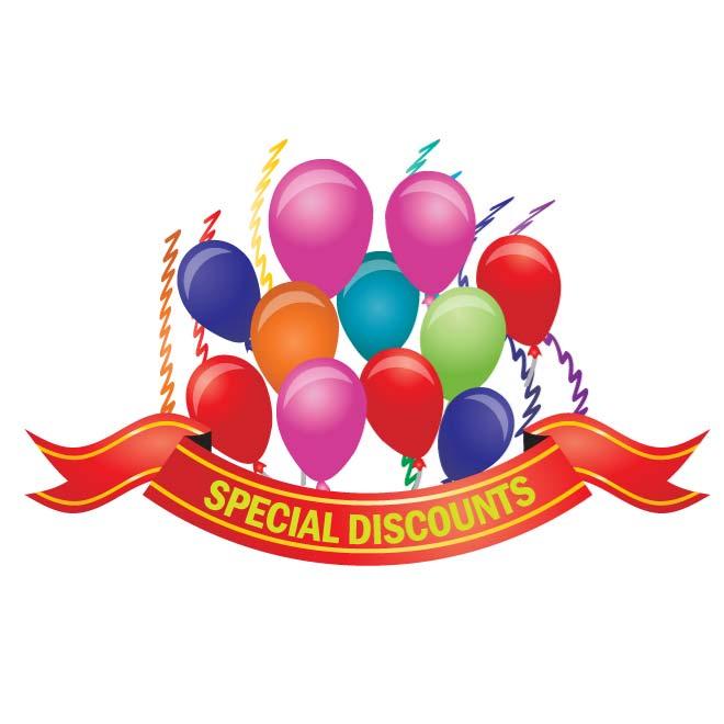 660x660 Colorful Party Balloons Vector