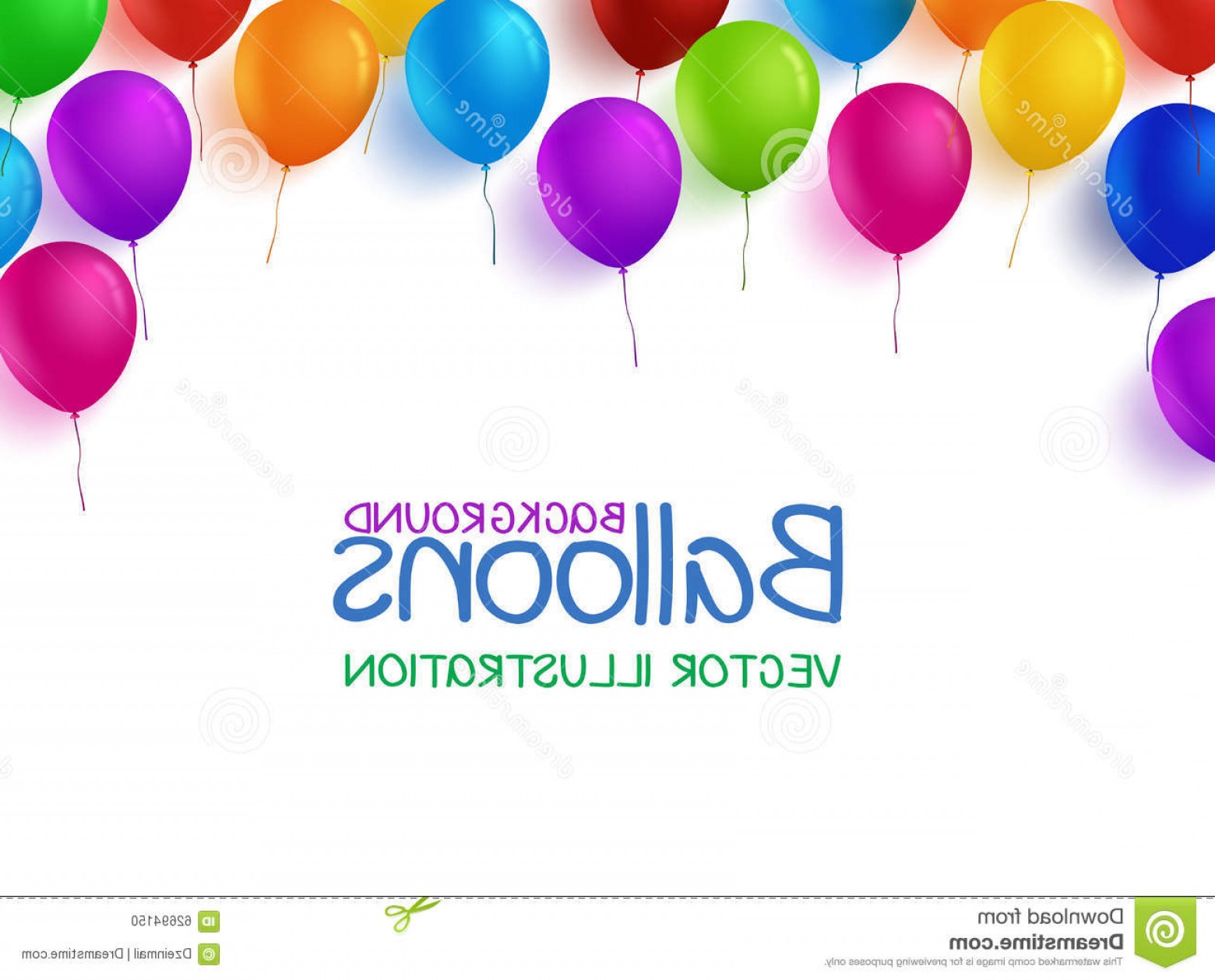 1560x1258 Stock Illustration Colorful Bunch Happy Birthday Balloons Vector