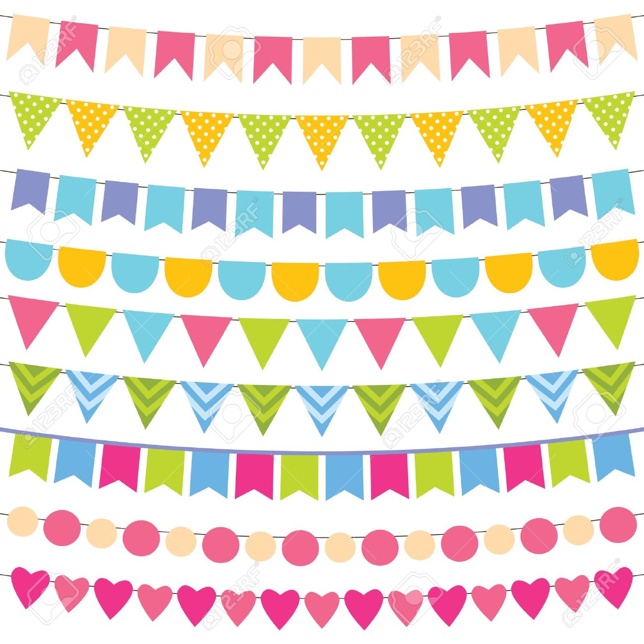 1300x1300 Birthday Party Vector Clipart (85 ), Birthday Decorations Clip Art